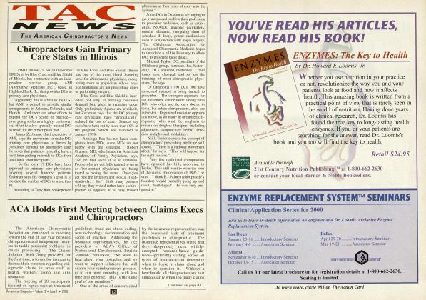 ACA Holds First Meeting between Claims Execs and Chiropractors