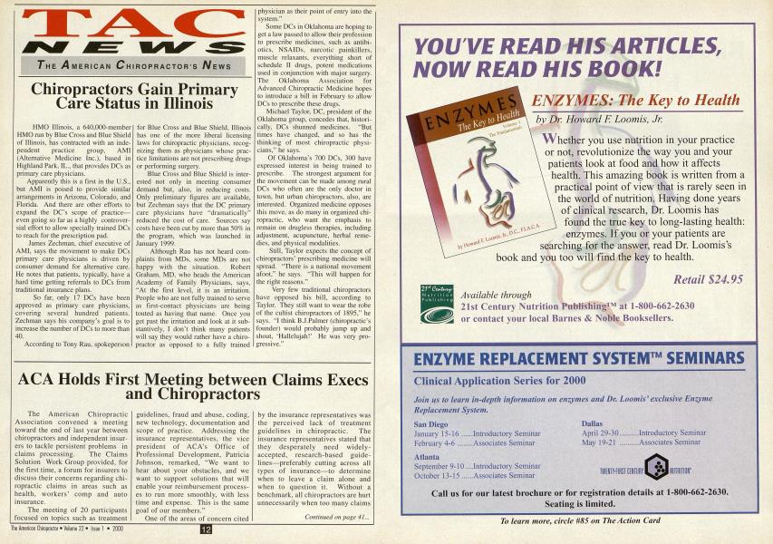 ACA Holds First Meeting between Claims Execs and Chiropractors