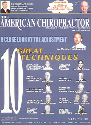 March 2001 | The American Chiropractor