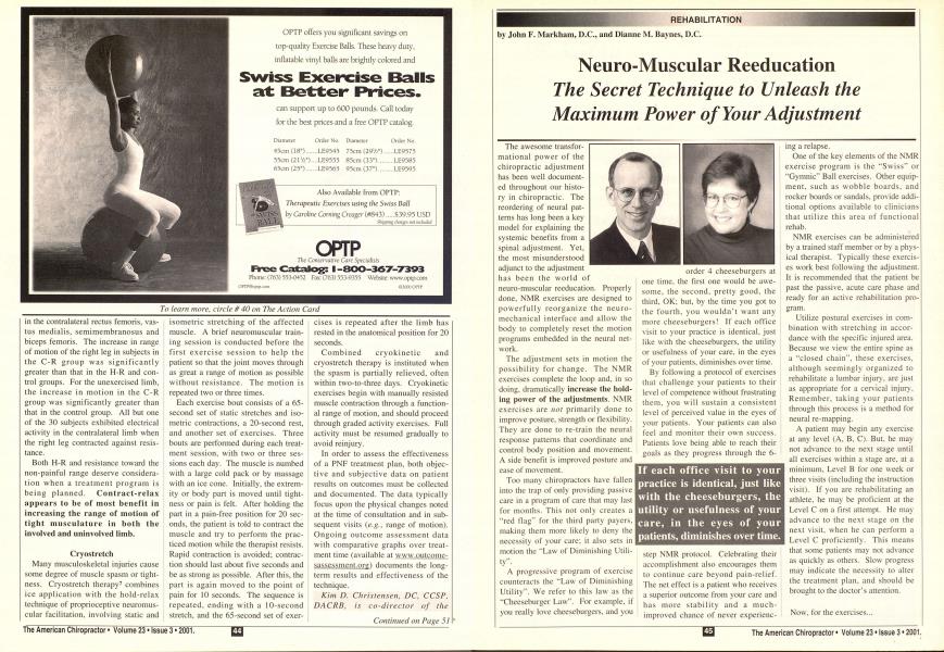 Neuro-Muscular Reeducation 