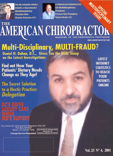 Issue: - July/August 2001 | The American Chiropractor