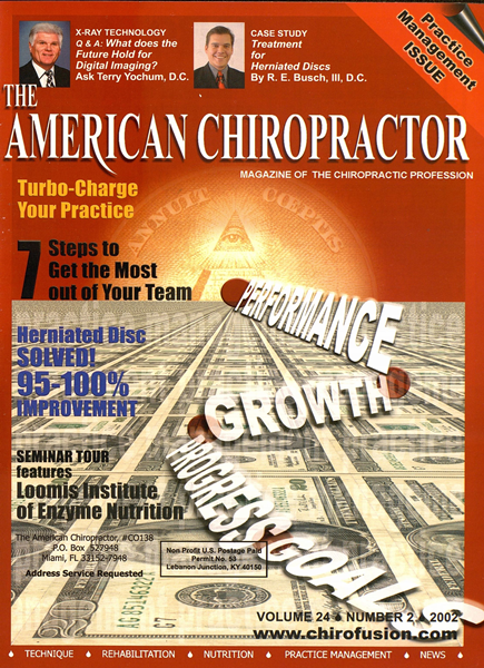 Issue: - March/April 2002 | The American Chiropractor