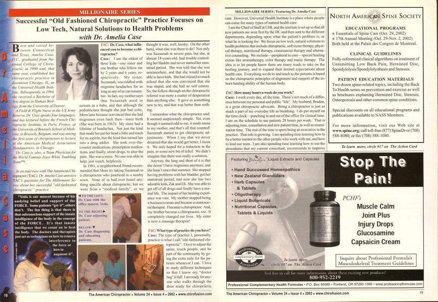 Successful "Old Fashioned Chiropractic" Practice Focuses on Low Tech, Natural Solutions to Health Problems with Dr. Amelia Case