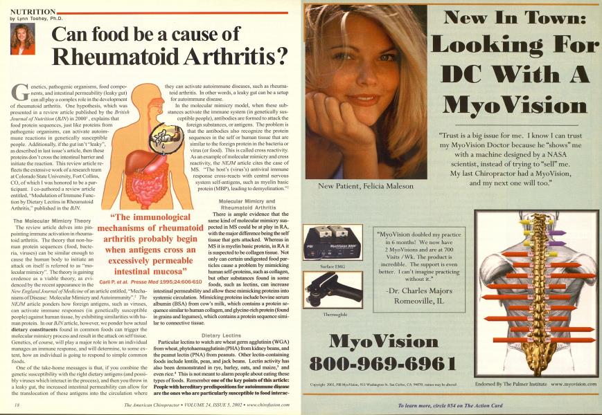 Can food be a cause of Rheumatoid Arthritis?