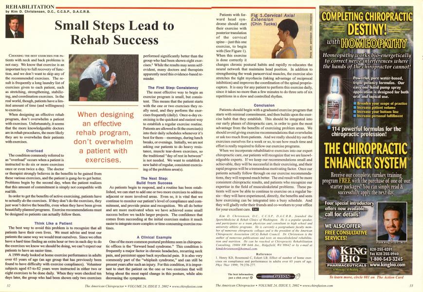 Small Steps Lead to Rehab Success