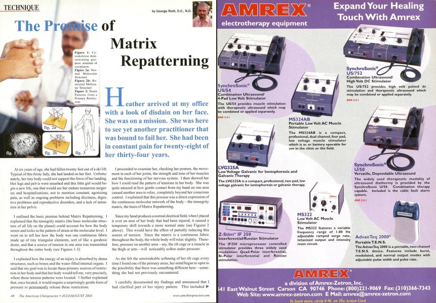 The Promise of Matrix Repatterning