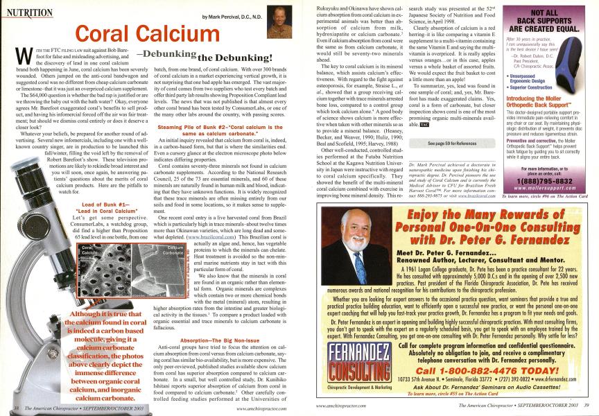 Coral Calcium Debunking the Debunking!