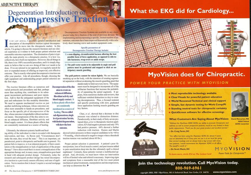 Degeneration Introduction a Decompressive Traction
