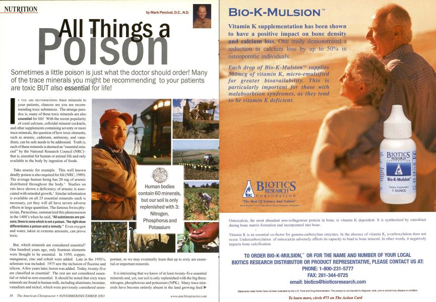 All Things a Poison
