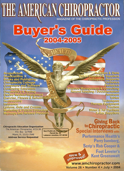 Issue: - Buyer's Guide 2004 | The American Chiropractor