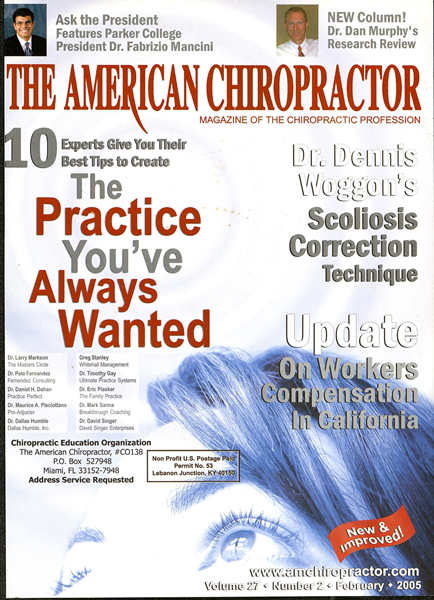 Issue: - February 2005 | The American Chiropractor