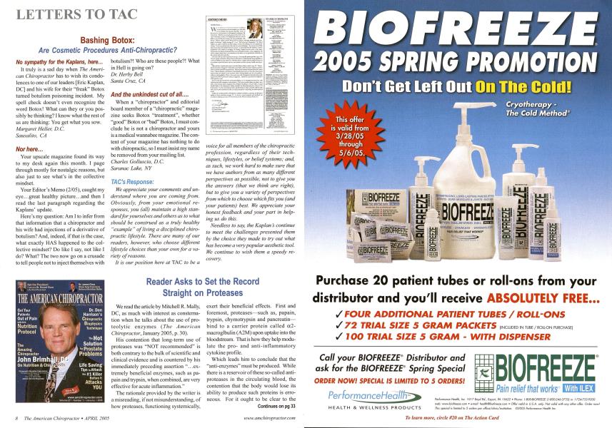 Reader Asks to Set the Record Straight on Proteases