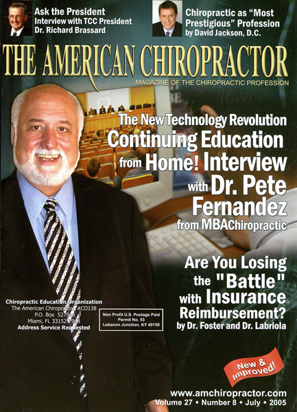 Issue: - July 2005 | The American Chiropractor