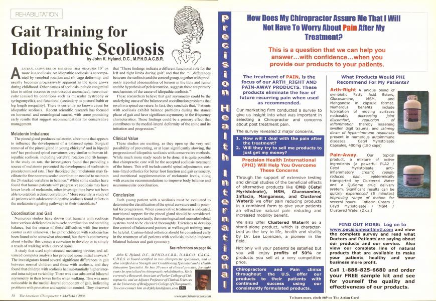 Gait Training for Idiopathic Scoliosis