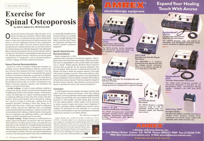 Exercise for Spinal Osteoporosis
