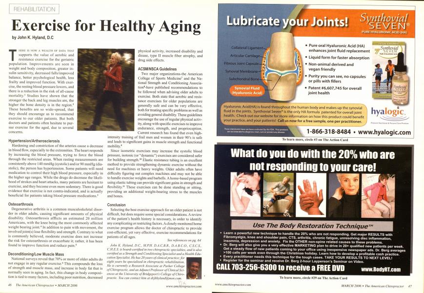 Exercise for Healthy Aging