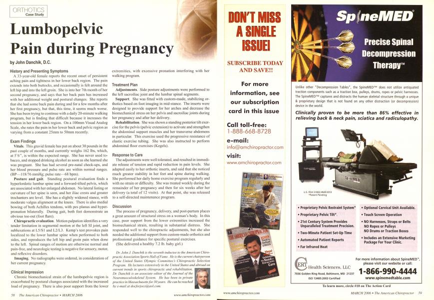 Lumbopelvic Pain during Pregnancy