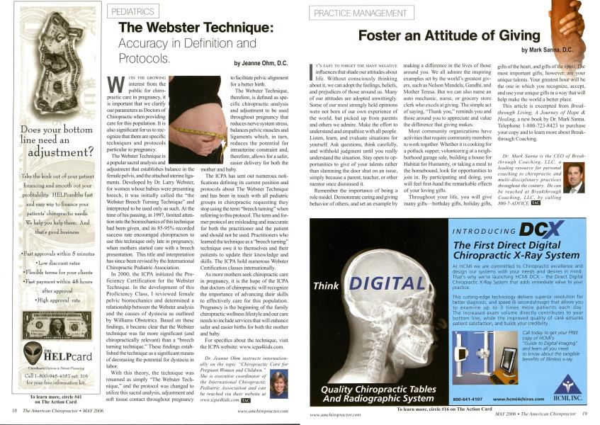The Webster Technique: Accuracy in Definition and Protocols