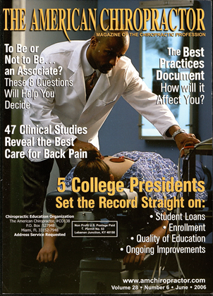 June 2006 | The American Chiropractor