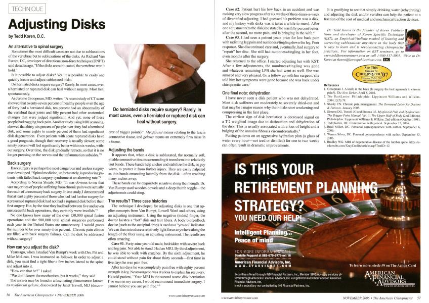 Adjusting Disks