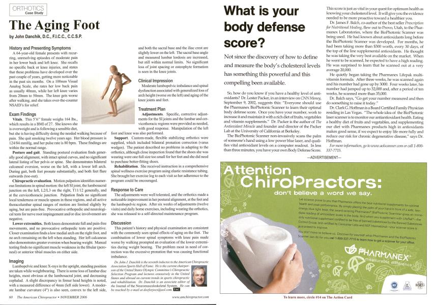 The Aging Foot