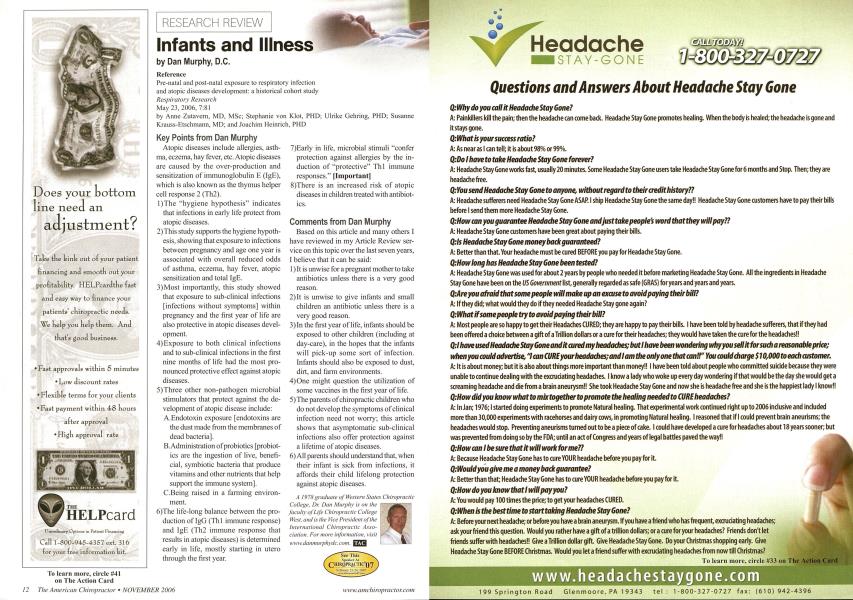Infants and Illness