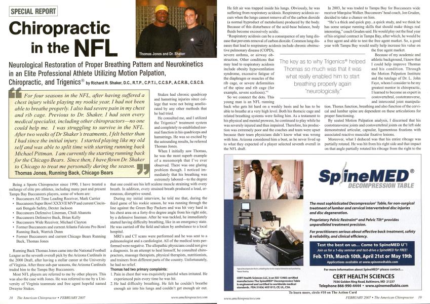 Chiropractic in the NFL