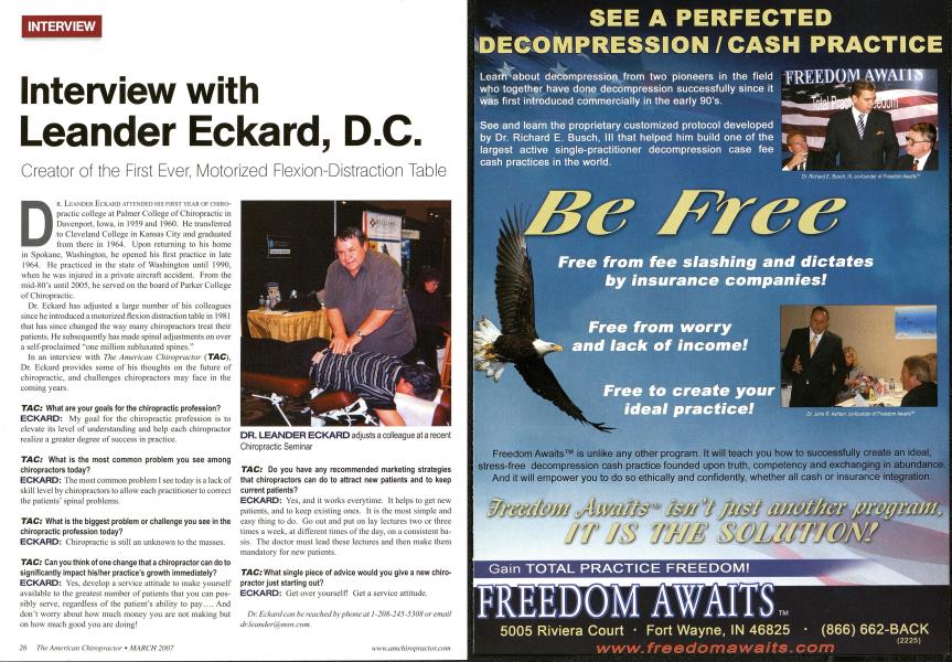 Interview with Leander Eckard, D.C.