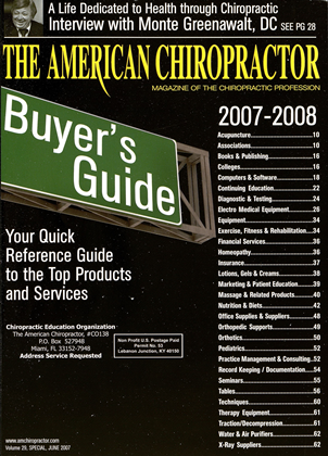 June 2007 | The American Chiropractor