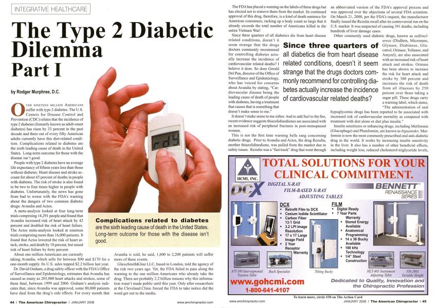 The Type 2 Diabetic Dilemma Part I