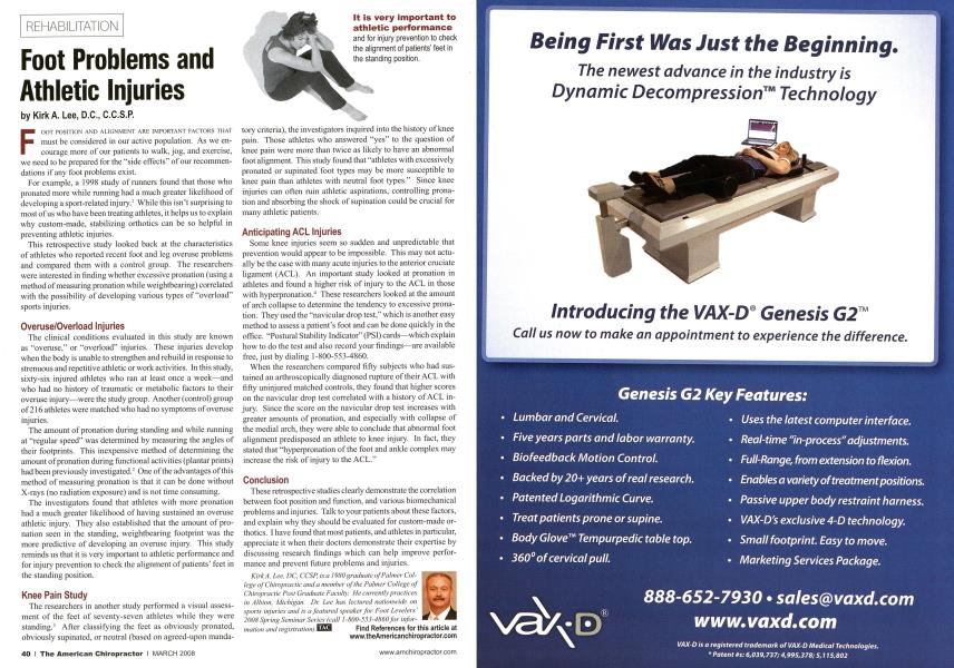 Foot Problems and Athletic Injuries