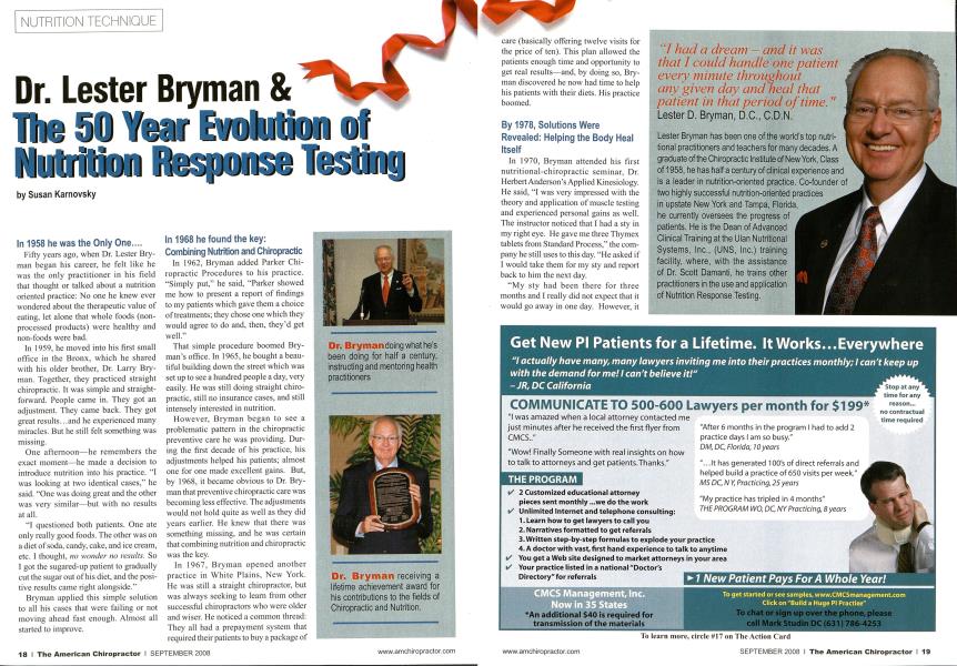Dr. Lester Bryman & The 50 Year Evolution of Nutrition Response Testing