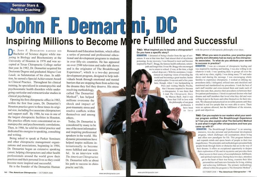 John F. Demart Inspiring Millions to Become