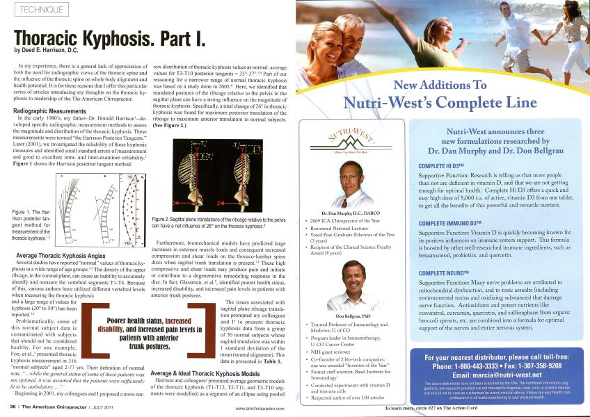 Thoracic Kyphosis. Part I
