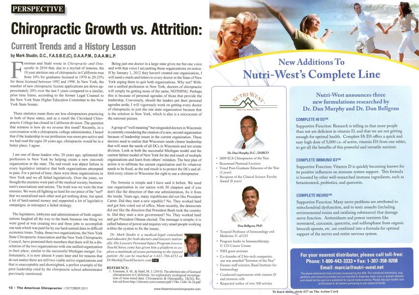 Chiropractic Growth vs. Attrition: Current Trends and a History Lesson