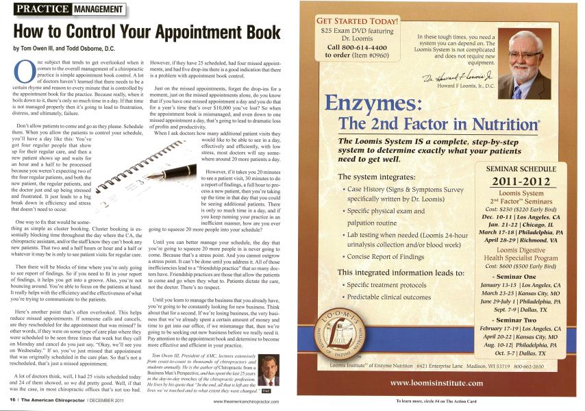 How to Control Your Appointment Book