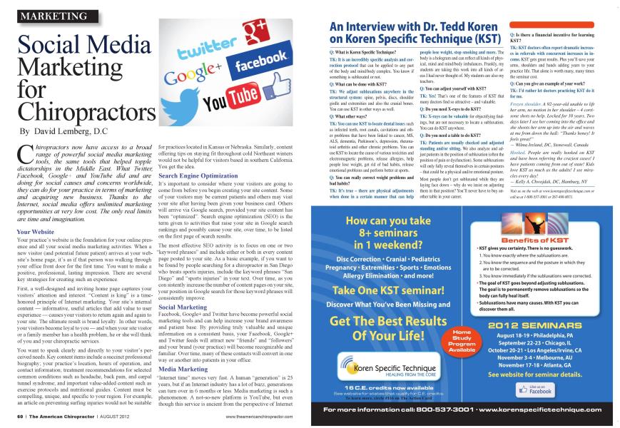 Social Media Marketing for Chiropractors