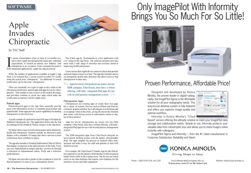 Apple Invades Chiropractic
