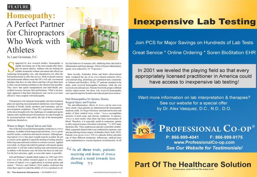 Homeopathy: A Perfect Partner for Chiropractors Who Work with Athletes