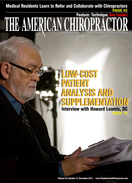 Issue: - December 2012 | The American Chiropractor
