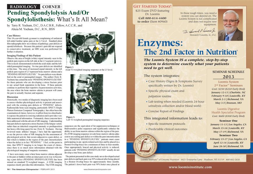 Pending Spondylolysis And/Or Spondylolisthesis: What's It All Mean?