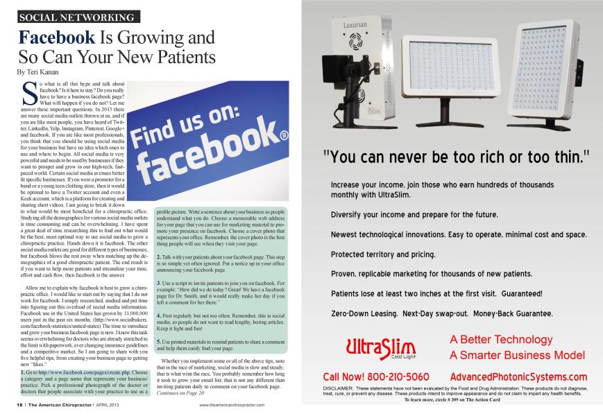 Facebook Is Growing and So Can Your New Patients