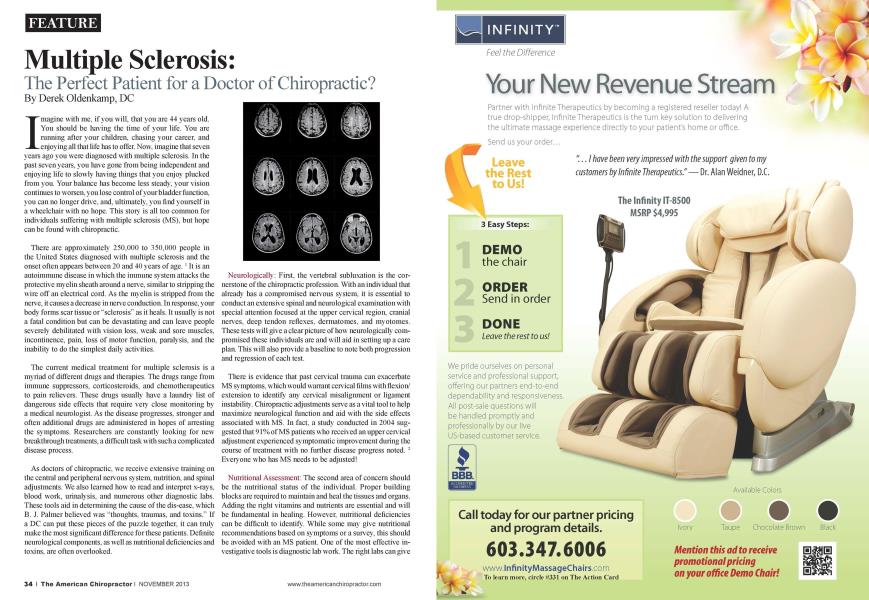 Multiple Sclerosis: The Perfect Patient for a Doctor of Chiropractic?