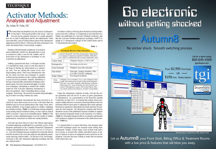 Activator Methods: Analysis and Adjustment