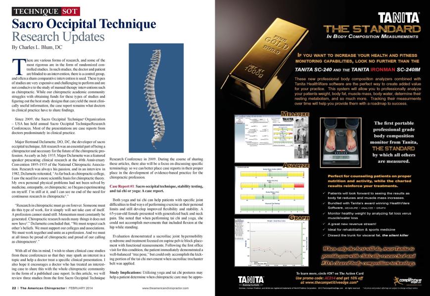 Sacro Occipital Technique Research Updates