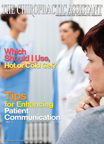 Issue: - The Chiropractic Assistant 2014 | The American Chiropractor