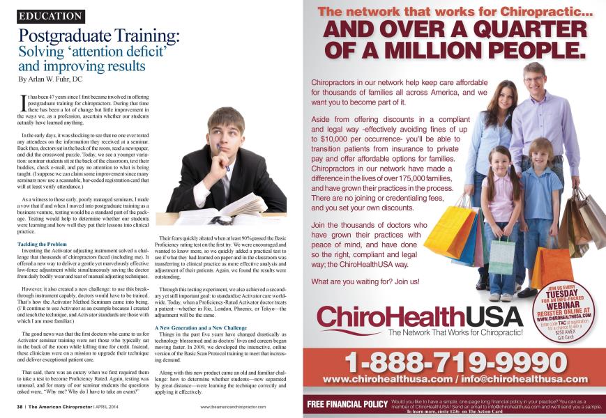 Postgraduate Training: Solving 'attention deficit' and improving results
