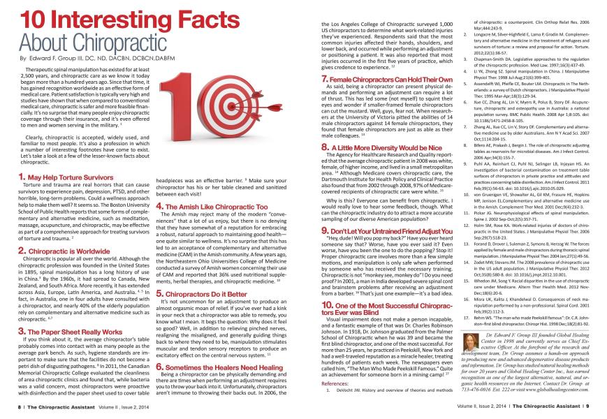 10 Interesting Facts About Chiropractic