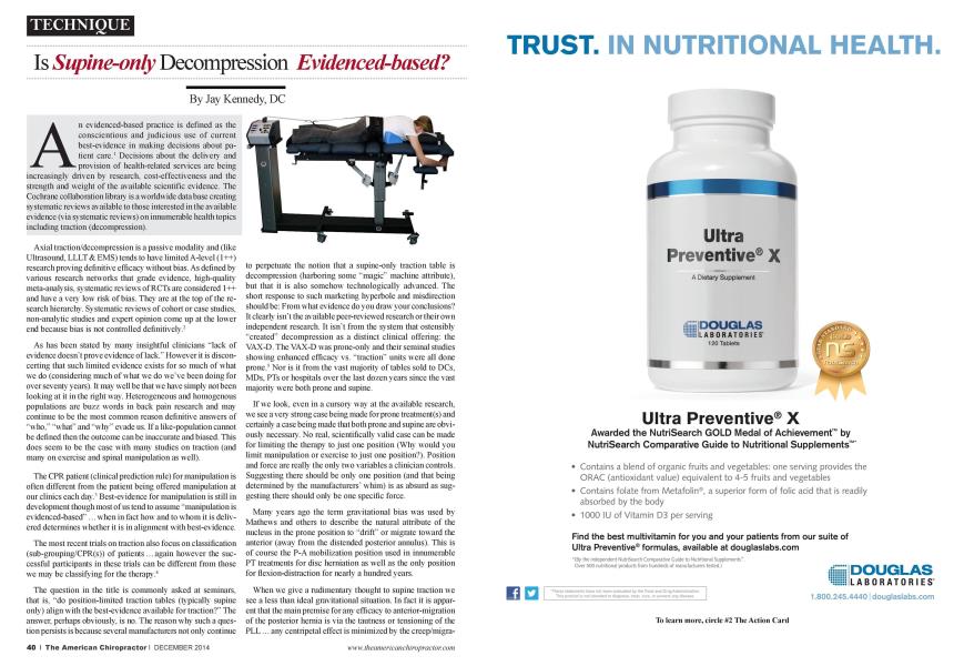 Is Supine-only Decompression Evidenced-based?