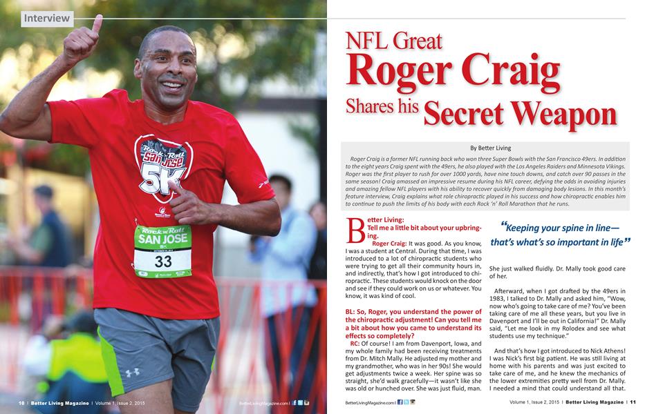 NFL Great Roger Craig Shares his Secret Weapon